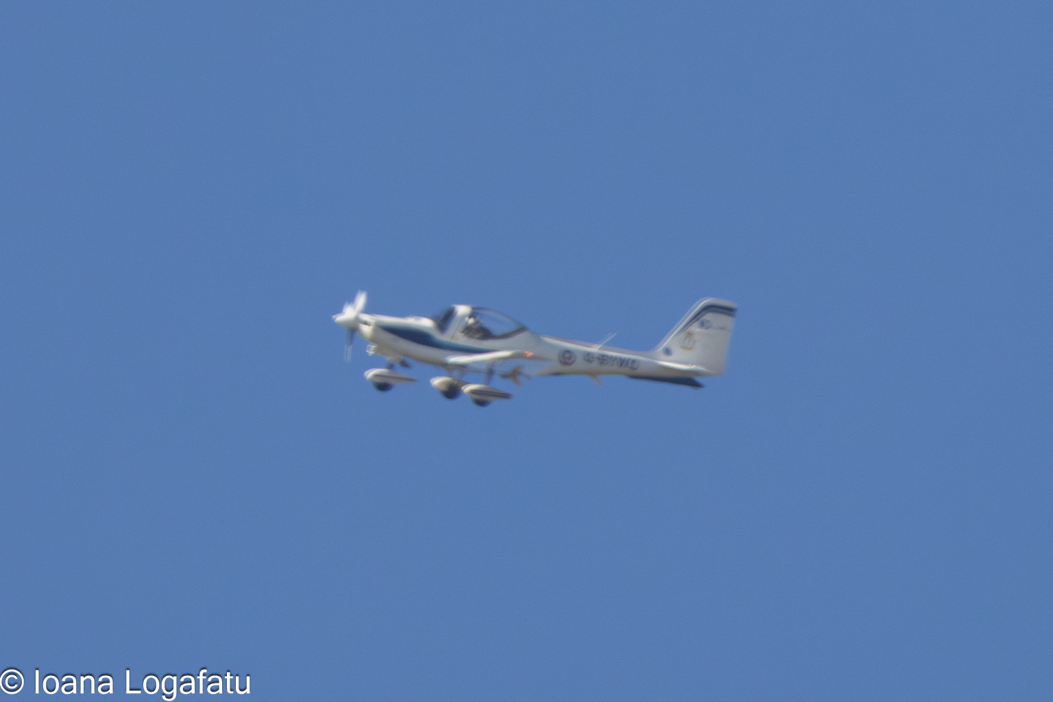 Soaring above the clouds in a silent craft